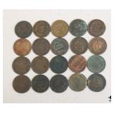 Indian Head Penny Collection / 20 Coins