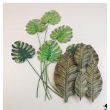 Metal Leaf Wall Decor / 2 Pc