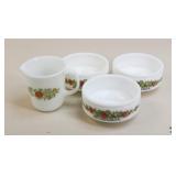 Pyrex  "Spice of Life" Dishware / 4 Pc