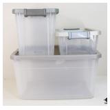 Sterlite Storage Containers / 3 Pc