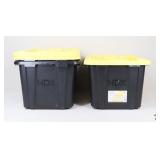 HDX 27 Gallon Tough Totes w/Lids / 3 Pc
