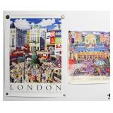 "Piccadilly Square & Covent Garden" Signed Prints