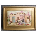 Pueblo Scene Needlepoint
