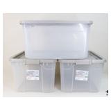 Sterilite Storage Containers / 3 pc