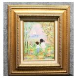 Enamel Painting on Copper by Louis Cardin