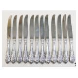Wallace Sterling Silver Handled Knives / 12 pc