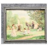 "The Fountain" enhanced Print by Suzanne Demarest