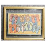 Flip Flop Fabric Wall Decor