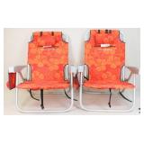 Tommy Bahama Backpack Beach Chairs / 2 Pc