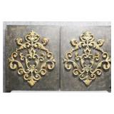 Baroque Style Metal Wall Decor 2/PC