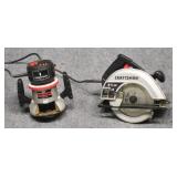 Craftsman Router & Circular Saw