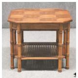 End Table w/Cane Shelf