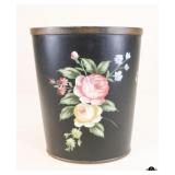 Hand Painted Waste Basket