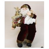 Old World Style Sitting Santa Figurine