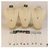 Costume Necklace & Earring Sets / 12 pc