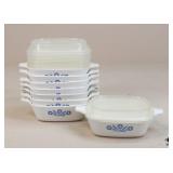 8 Corning Ware "Cornflower Blue" Petite Pans