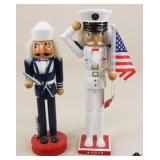 2 Navy Theme Nutcrackers