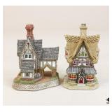 David Winter Cottage Figurines / 2 Pc