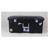 Sterlite Rolling Storage Footlocke-Black