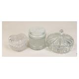 3 Glass Candy Dishes