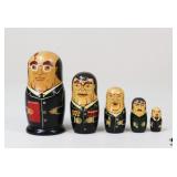 Russian Leader Nesting Dolls / 5 Pc