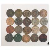 Indian Head Penny Collection / 20 Coins