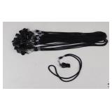 Plastic Whistles  W/Lanyards / 19Pc