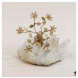 Wire Decor On Quartz Cluster