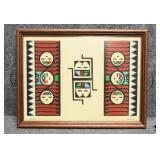"Kachinas" Framed Art Tray by Dick Parkers