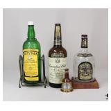 Cutty Sark Scots, Chivas Regal + Bottles / 4 Pc