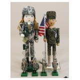 Military Nutcrackers & Card Holders / 6 Pc