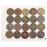 Indian Head Penny Collection / 20 Coins