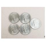 1965-Winston Churchill Crown Coins / 5 Ppc