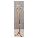 Wood Barley Twist Hall Tree