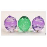 Bohemia/Bohdana Crystal Eggs / 3 pc