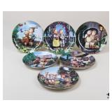Hummel Danbury Mint Decorative Plates / 6 Pc
