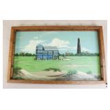 Don Chance Painted Wood Tray/Wall Hanging