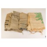 Burlap Sacks / 4 Pc