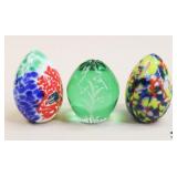 Bohemia/Bohdana Crystal/Glass Eggs / 3 pc