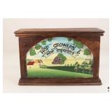 Painted  Wood Wine Box