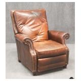 Distressed Leather Recliner