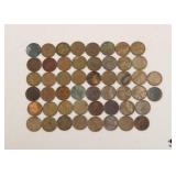 Wheat Tail Penny Collection / 50 Coins