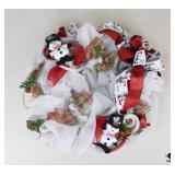 Christmas Snowman Wreath