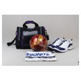 BVP "Rampage" Bowling Ball W/Bowling Shoes/Bag