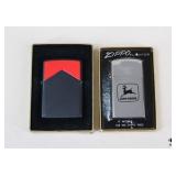 John Deere + Zippo Lighters / 2 Pc