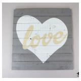 Rustic Wood "Love" Wall Sign