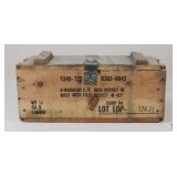 Wooden Military Warhead Ammo Crate