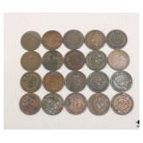 Indian Head Penny Collection / 20 Coins