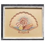Vintage Sea Shell Needlepoint