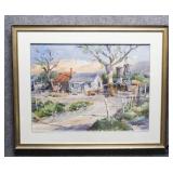 "Old Ranch Near Manzanas" Original Watercolor